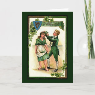 Begrüßung am St. Paddy's Day Karte
