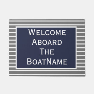 Begrüßung an Bord des Schiffes Doormat Fußmatte