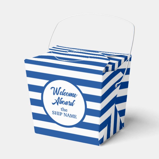 Begrüßung an Bord von nautischen Gastgeschenken Geschenkschachtel (Vorderseite)