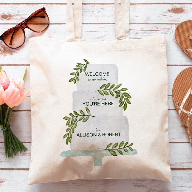 Begrüßung Begrüßungsbeutel mit Tortenabbildung Tragetasche (Von Creator hochgeladen)