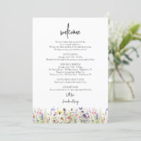 Begrüßung Begrüßungsbrief - Wildblumen