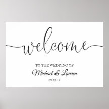 Begrüßung Begrüßungsschreiben für das Sign Poster 