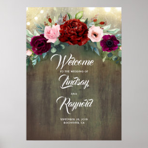 Begrüßung bei einer Landhochzeit in Burgund Poster