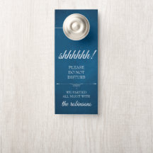 Begrüßung blauer Hochzeit/Beschädigung der Tür nic