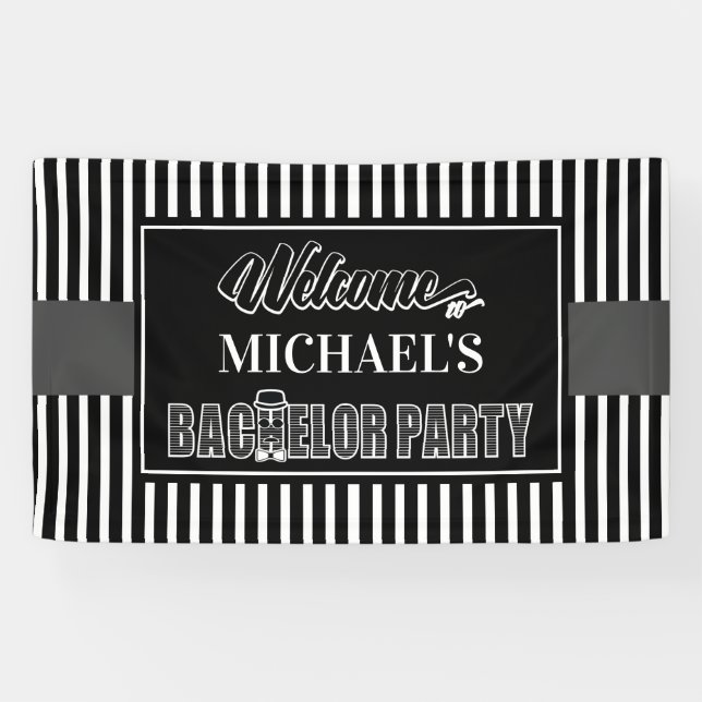 Begrüßung der Bachelor Party Banner (Horizontal)