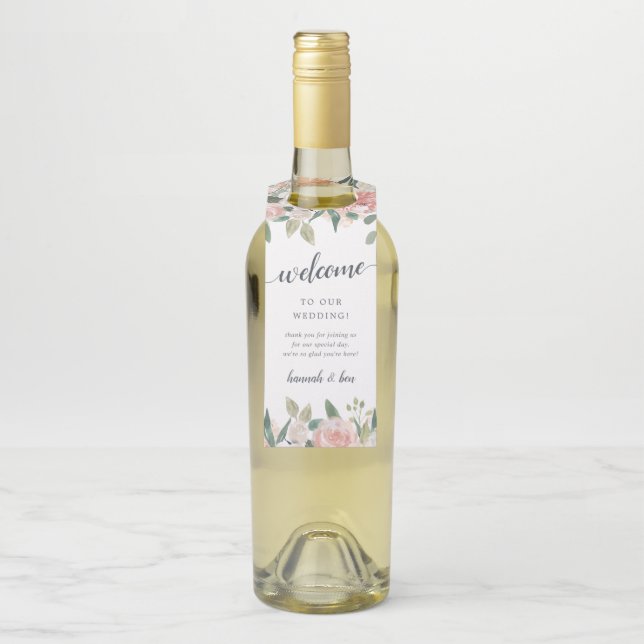 Begrüßung der Blumenzwiebeln im Mittelsommer Flaschenanhänger (Auf Flasche)