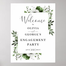 Begrüßung der Olive Green Floral