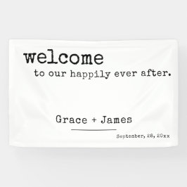 Begrüßung der Retro-Schreibmaschine Typografie Banner