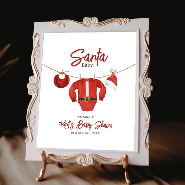 Begrüßung der Santa Baby Dusche Poster (Von Creator hochgeladen)
