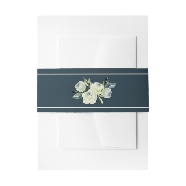 Begrüßung der zauberhaften blauen Hochzeit der Nav Einladungsbanderole (Vorderseite Beispiel)