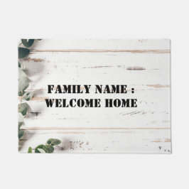 Begrüßung der Zuhause vor der Haustür Fußmatte