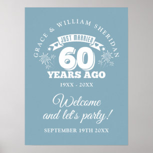 Begrüßung des 60. Hochzeitstag Poster