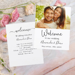 Begrüßung des Hochzeitsprogramms Foto