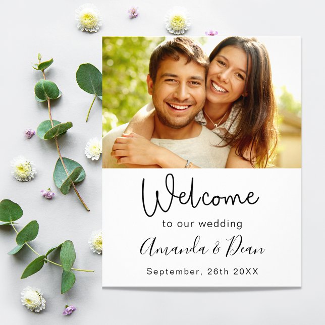 Begrüßung des Hochzeitsprogramms Foto Flyer (Von Creator hochgeladen)
