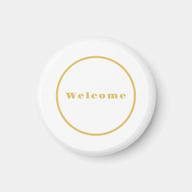 Begrüßung des Party Minimalistisch Beruflich Magnet (Vorne)