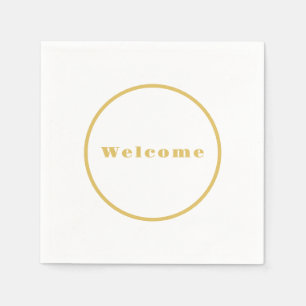 Begrüßung des Party Minimalistisch Beruflich Serviette