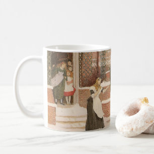 Begrüßung des Postboten von Robert Walker Macbeth Kaffeetasse