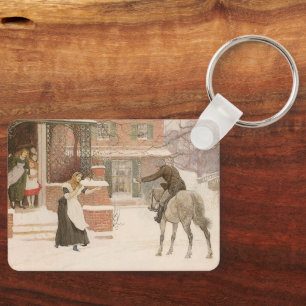Begrüßung des Postboten von Robert Walker Macbeth Schlüsselanhänger
