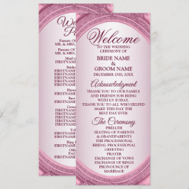 Begrüßung Dusty Rose Blush Pink Frame Modern Programm