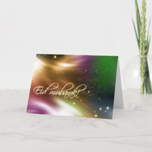 Begrüßung - Eid mubarak Feiertagskarte