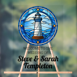 Begrüßung Empfang Schildleuchte Leuchtturm Nautik Acrylschild