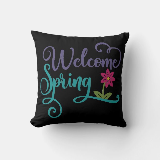 Begrüßung Frühling Wohngestaltung Kissen (Vorderseite)