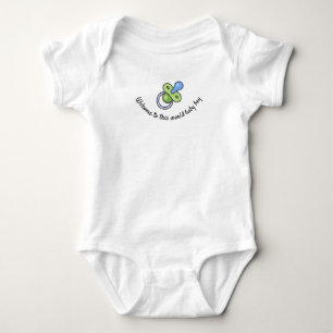 Begrüßung für den Weltenjungen Baby Strampler