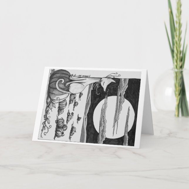 Begrüßung: Halloweenfeld Karte (Vorderseite)