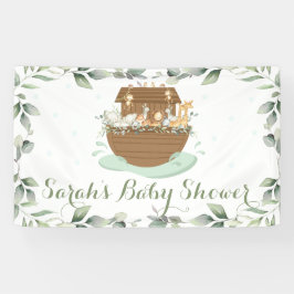 Begrüßung im Hintergrund der Ark Baby Dusche von G Banner