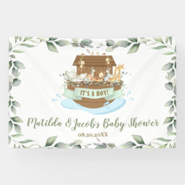 Begrüßung im Hintergrund der Ark Baby Dusche von G Banner