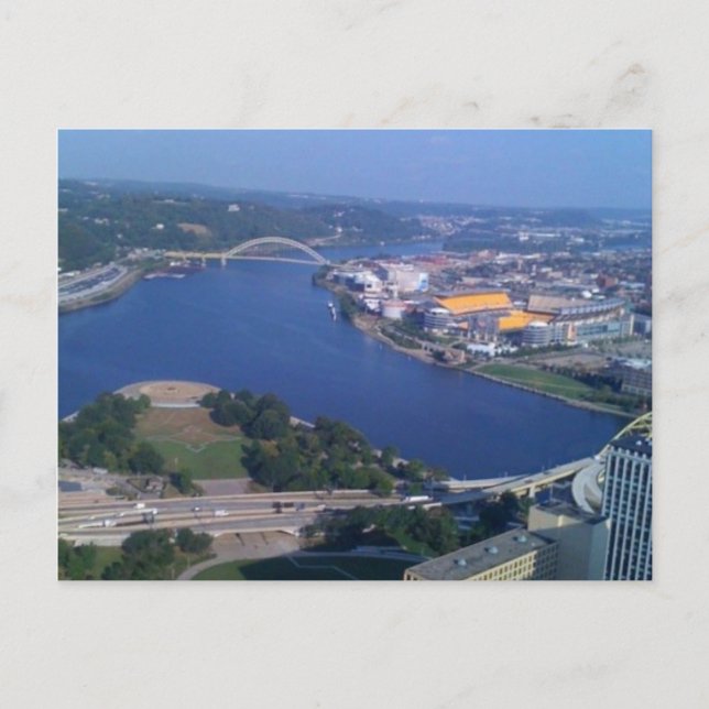 Begrüßung nach Pittsburgh Postkarte (Vorderseite)
