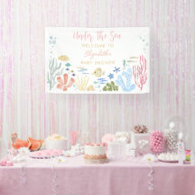 Begrüßung unter der Sea Girl Baby Dusche