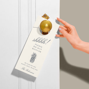 Begrüßung Vintager Ananas/nicht stören Türanhänger