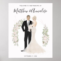 Begrüßung von Braut und Groom Wedding