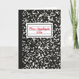 Begrüßung von Lehrerkompositionen Karte