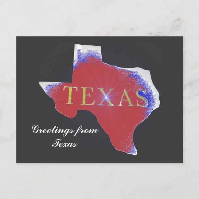 Begrüßung von texas Staat Postkarte (Vorderseite)