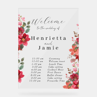 Begrüßungsabteilung Acrylschild