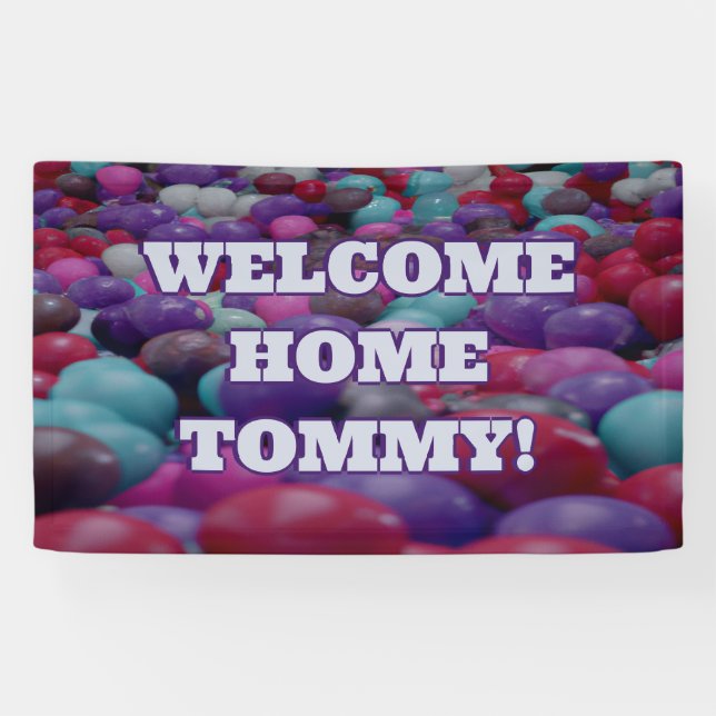 Begrüßungsbanner für Zuhause, speziell für Vinyl B Banner (Horizontal)