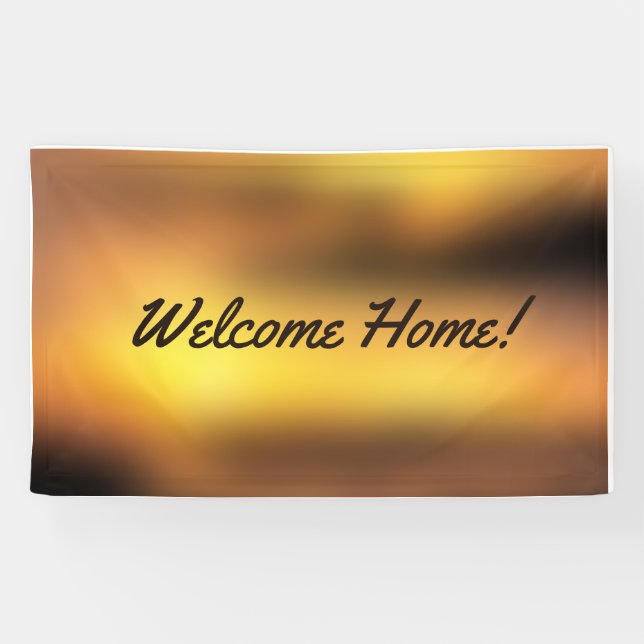 Begrüßungsbanner für Zuhause, speziell für Vinyl B Banner (Horizontal)