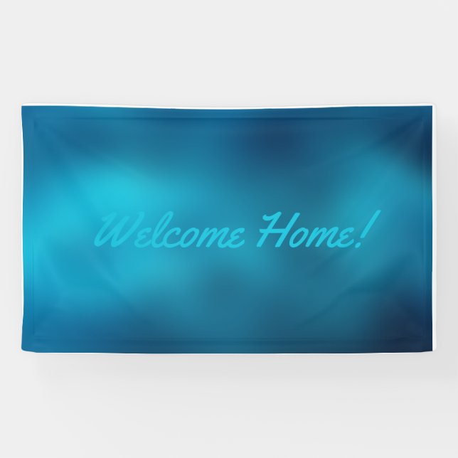 Begrüßungsbanner für Zuhause, speziell für Vinyl B Banner (Horizontal)