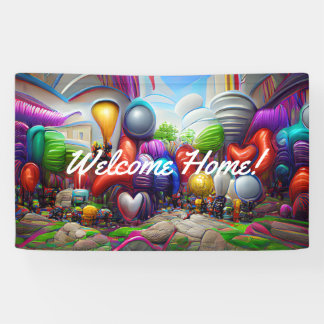 Begrüßungsbanner für Zuhause, speziell für Vinyl B Banner