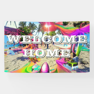 Begrüßungsbanner für Zuhause, speziell für Vinyl B Banner