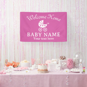 Begrüßungsbanner Zuhause Baby Dekoration Banner