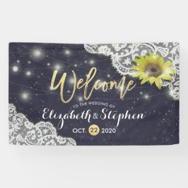 Begrüßungsbannerlace Sonnenblumensaite Light Banner