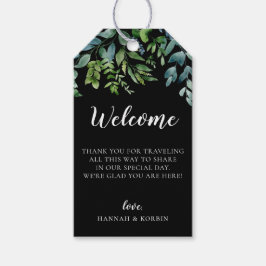 Begrüßungsbeutel für Botanische Grünpflanzen Geschenkanhänger