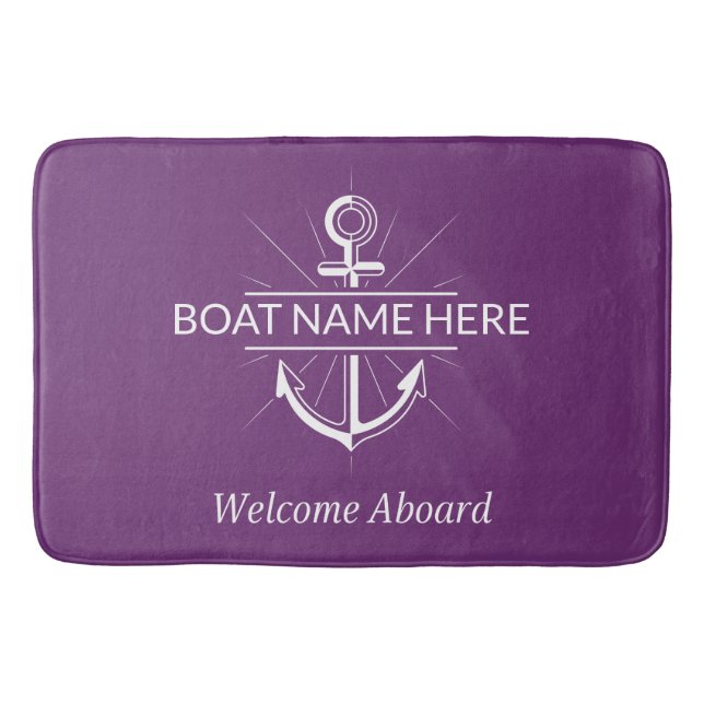 Begrüßungsboot Badematte (Vorderseite)