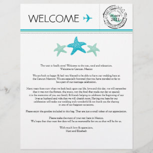 Begrüßungsbrief für Cancun Mexico
