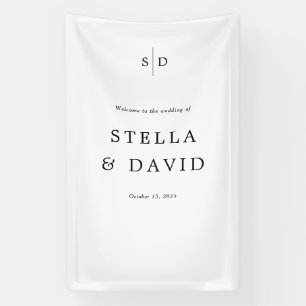 Begrüßungscreme-Fabric-Banner Banner