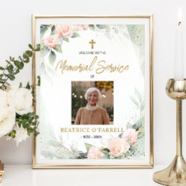 Begrüßungsdienst für das Foto "Aquarellblumen" Poster