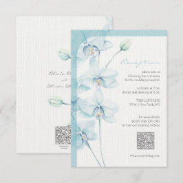 Begrüßungsempfang für Soft Blue Orchid Begleitkarte